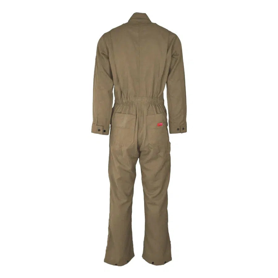 LAPCO FR CVDHF6KH Khaki 6.5oz. FR Deluxe 2.0 Coverall