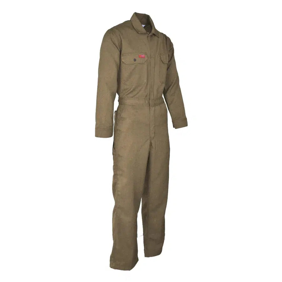 LAPCO FR CVDHF6KH Khaki 6.5oz. FR Deluxe 2.0 Coverall