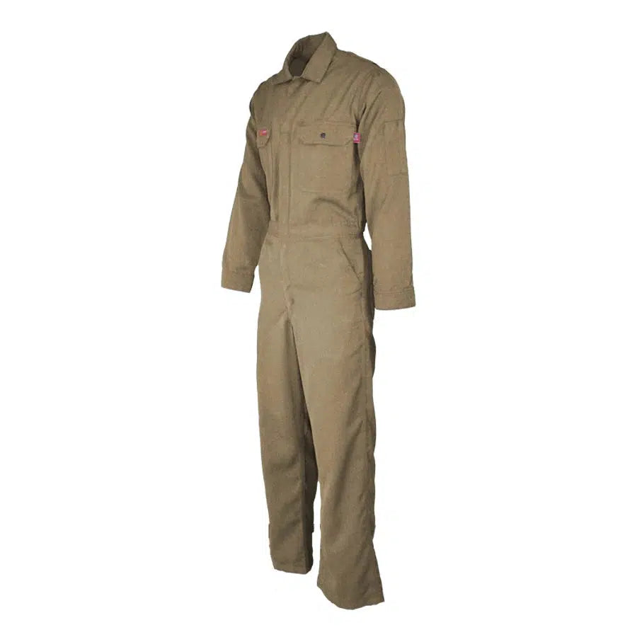 LAPCO FR CVDHF6KH Khaki 6.5oz. FR Deluxe 2.0 Coverall