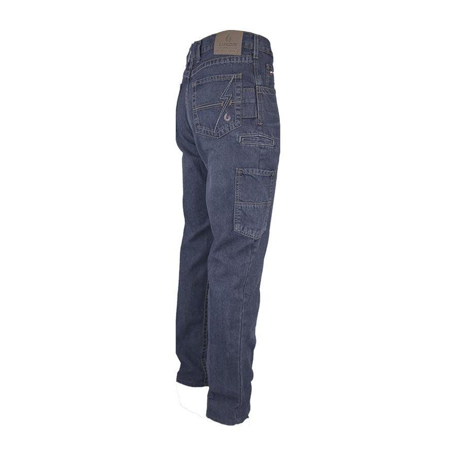 Lapcofr FR Modern Carpenter Jeans | 46 - 60 Waist | 10oz. 100% Cotton Denim Medium Washed Denim / 52 / 36